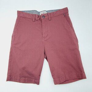 Billabong Chino Shorts Mens 29 Burgundy Red Casual Flat Front Beach Golf Short